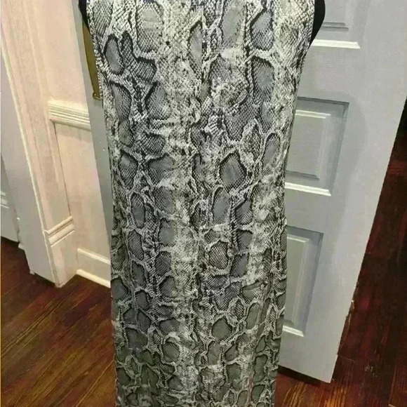 Adore Me Snake Print Sleeveless v neck Slip Dress Size Small - Picture 3 of 6